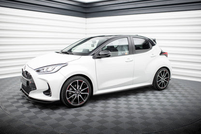 Seitenschweller Ansatz (Paar) V.2 passend für Toyota Yaris Mk4 schwarz Hochglanz