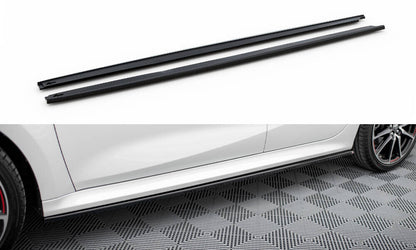 Seitenschweller Ansatz (Paar) V.2 passend für Toyota Yaris Mk4 schwarz Hochglanz