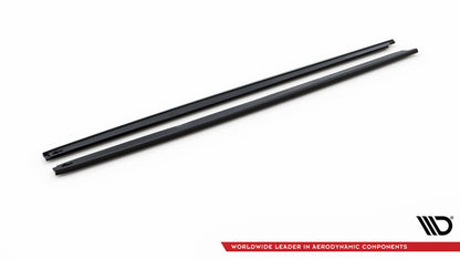 Seitenschweller Ansatz (Paar) V.2 passend für Toyota Yaris Mk4 schwarz Hochglanz