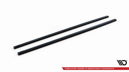 Seitenschweller Ansatz (Paar) V.2 passend für VW Golf 7 GTI (verengen) schwarz Hochglanz