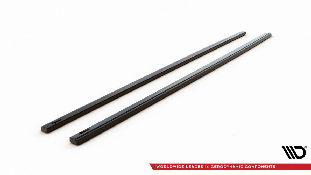 Seitenschweller Ansatz (Paar) V.2 passend für VW Golf 7 GTI (verengen) schwarz Hochglanz