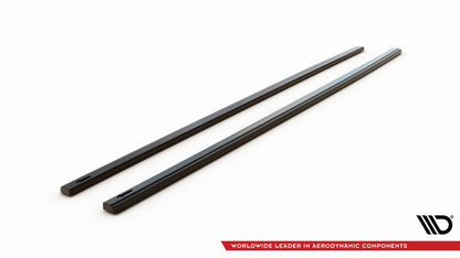 Seitenschweller Ansatz (Paar) V.2 passend für VW Golf 7 GTI (verengen) schwarz Hochglanz