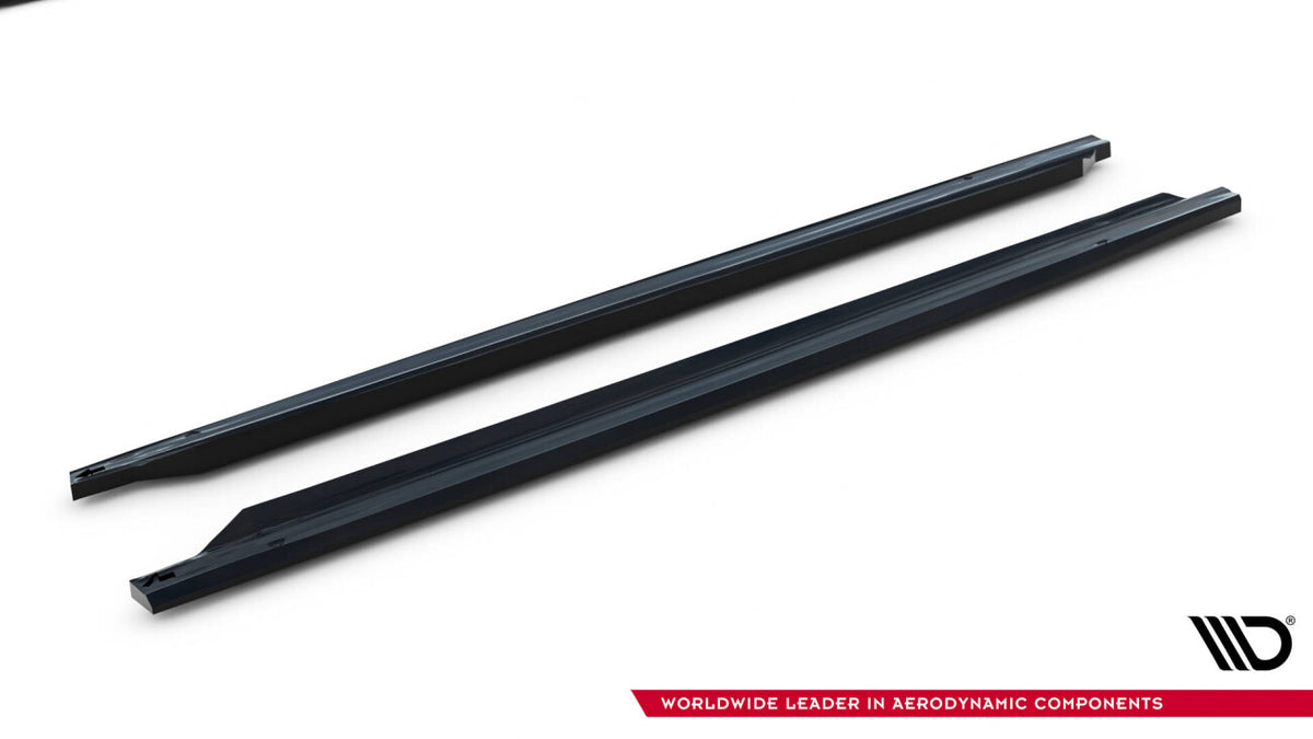 Seitenschweller Ansatz (Paar) V.2 passend für VW Golf GTI Clubsport Mk8 FL schwarz Hochglanz