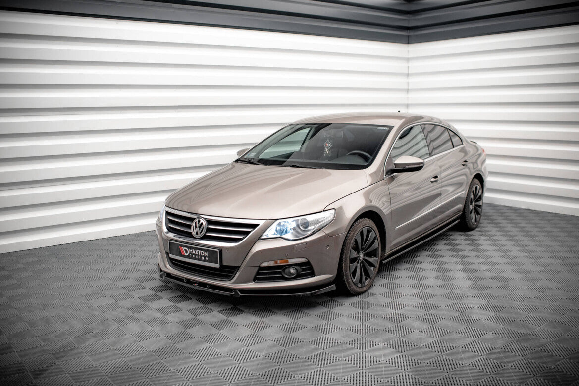 Seitenschweller Ansatz (Paar) V.2 passend für VW Passat CC schwarz Hochglanz