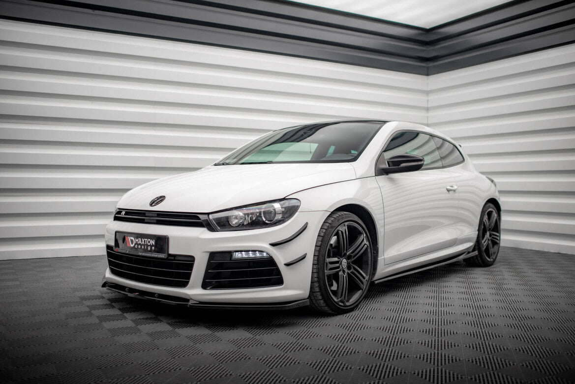 Seitenschweller Ansatz (Paar) V.2 passend für VW Scirocco R Mk3 schwarz Hochglanz