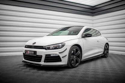 Seitenschweller Ansatz (Paar) V.2 passend für VW Scirocco R Mk3 schwarz Hochglanz