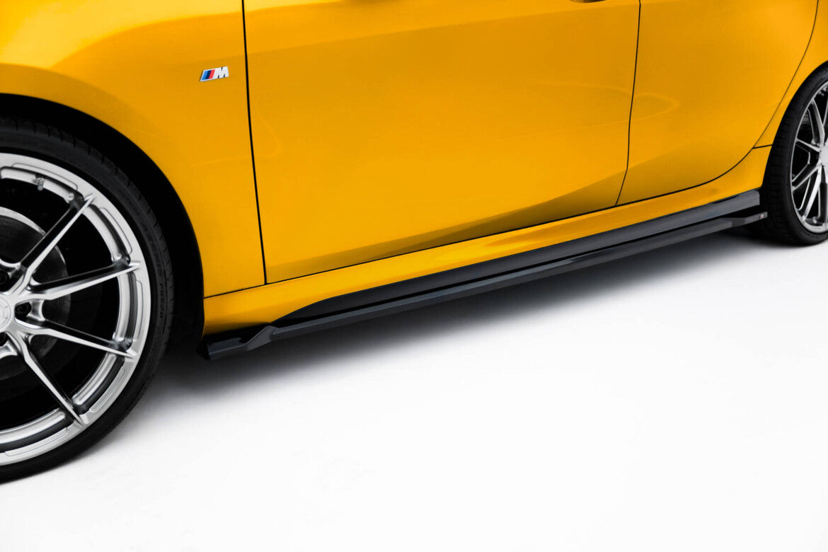 Seitenschweller Ansatz (Paar) V.3 passend für BMW 1er M-Paket F70 schwarz Hochglanz