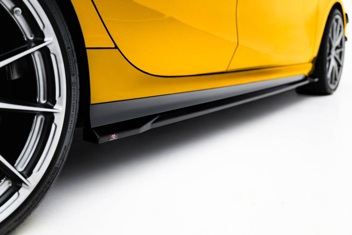 Seitenschweller Ansatz (Paar) V.3 passend für BMW 1er M-Paket F70 schwarz Hochglanz