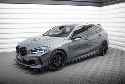 Seitenschweller Ansatz (Paar) V.3 passend für BMW 1er M-Paket/ M135i / 128ti F40 schwarz Hochglanz