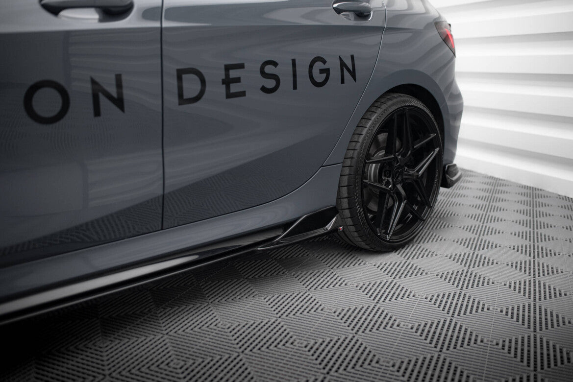 Seitenschweller Ansatz (Paar) V.3 passend für BMW 1er M-Paket/ M135i / 128ti F40 schwarz Hochglanz