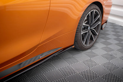Seitenschweller Ansatz (Paar) V.3 passend für BMW 4er M-Paket / M440i G22 / G23 / G22 FL / G23 FL schwarz Hochglanz