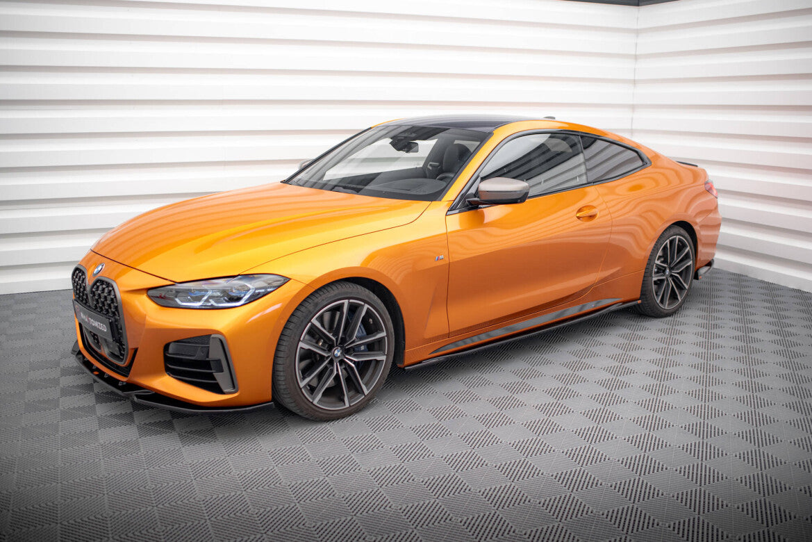 Seitenschweller Ansatz (Paar) V.3 passend für BMW 4er M-Paket / M440i G22 / G23 / G22 FL / G23 FL schwarz Hochglanz