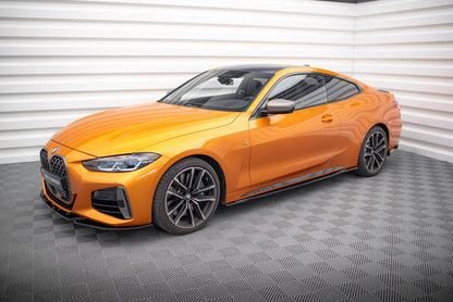 Seitenschweller Ansatz (Paar) V.3 passend für BMW 4er M-Paket / M440i G22 / G23 / G22 FL / G23 FL schwarz Hochglanz