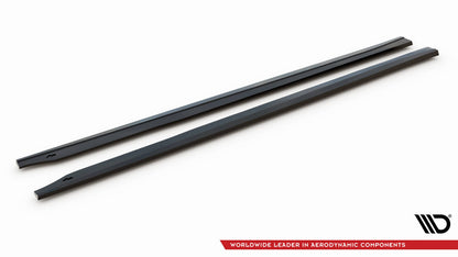 Seitenschweller Ansatz (Paar) V.3 passend für BMW M2 G87 schwarz Hochglanz