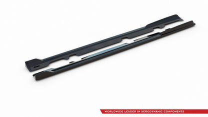 Seitenschweller Ansatz (Paar) V.3 passend für Ford Fiesta Mk8 ST / ST-Line schwarz Hochglanz