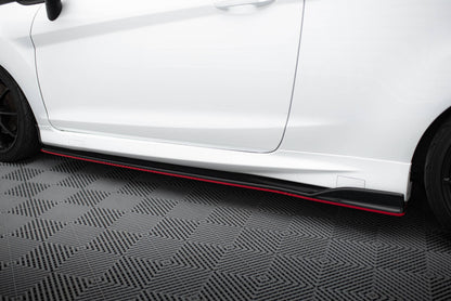 Seitenschweller Ansatz (Paar) V.3 passend für Ford Fiesta ST / ST-Line Mk7 schwarz Hochglanz