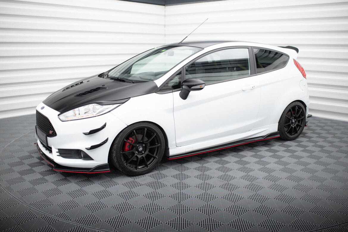 Seitenschweller Ansatz (Paar) V.3 passend für Ford Fiesta ST / ST-Line Mk7 schwarz Hochglanz