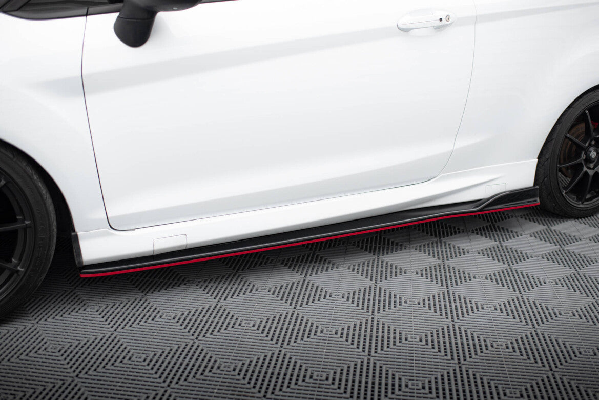 Seitenschweller Ansatz (Paar) V.3 passend für Ford Fiesta ST / ST-Line Mk7 schwarz Hochglanz