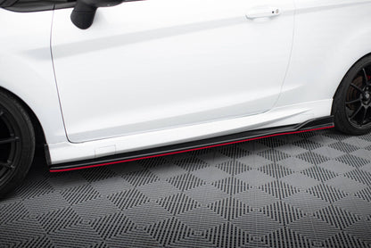 Seitenschweller Ansatz (Paar) V.3 passend für Ford Fiesta ST / ST-Line Mk7 schwarz Hochglanz