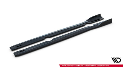 Seitenschweller Ansatz (Paar) V.3 passend für Ford Fiesta ST / ST-Line Mk7 schwarz Hochglanz