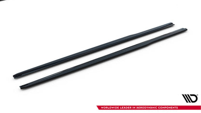 Seitenschweller Ansatz (Paar) V.3 passend für Ford Focus ST / ST-Line Mk4 FL schwarz Hochglanz