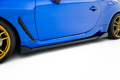 Seitenschweller Ansatz (Paar) V.3 passend für Subaru BRZ Mk2 schwarz Hochglanz