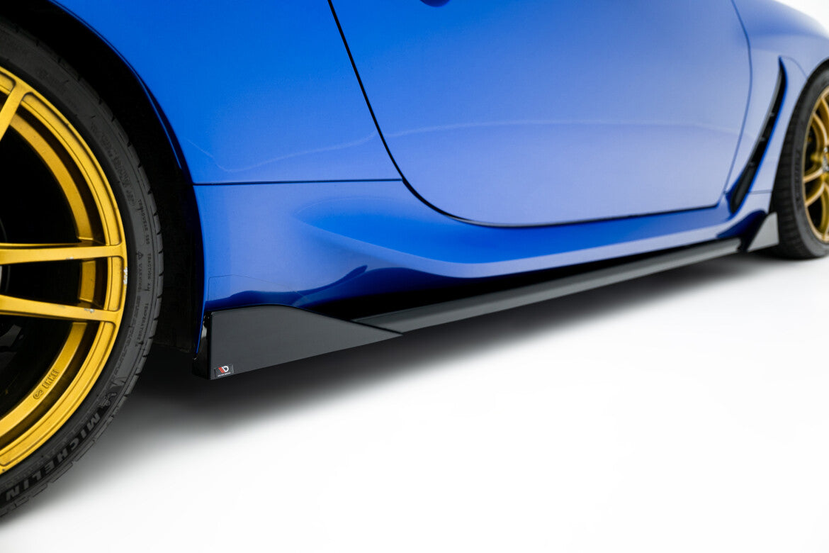 Seitenschweller Ansatz (Paar) V.3 passend für Subaru BRZ Mk2 schwarz Hochglanz