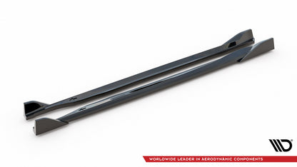 Seitenschweller Ansatz (Paar) V.3 passend für Subaru BRZ Mk2 schwarz Hochglanz