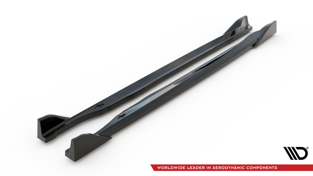 Seitenschweller Ansatz (Paar) V.3 passend für Subaru BRZ Mk2 schwarz Hochglanz