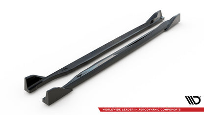 Seitenschweller Ansatz (Paar) V.3 passend für Subaru BRZ Mk2 schwarz Hochglanz