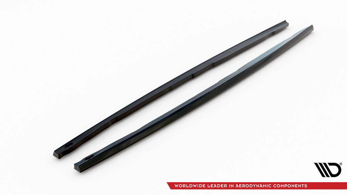 Seitenschweller Ansatz (Paar) V.4 passend für BMW 1er M-Paket/ M135i / 128ti F40 schwarz Hochglanz