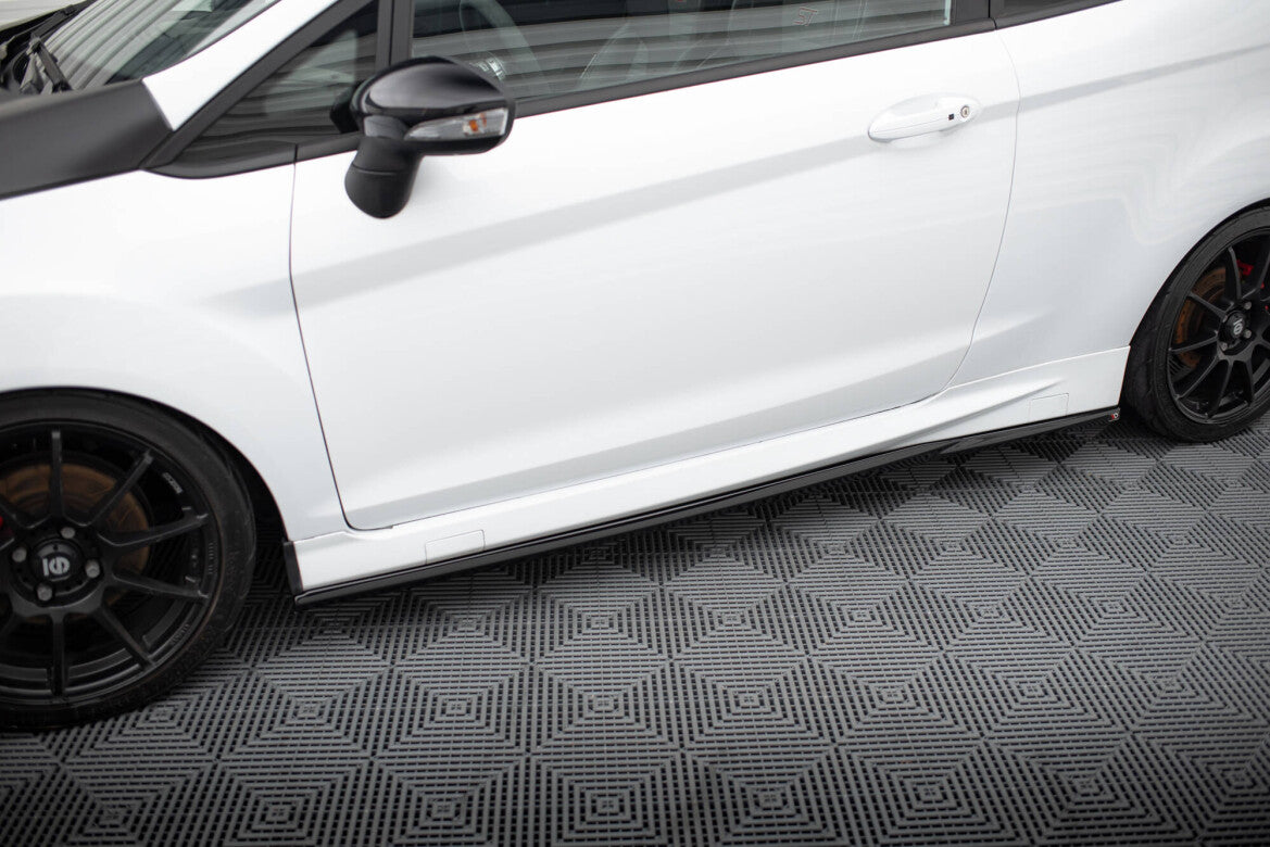 Seitenschweller Ansatz (Paar) V.4 passend für Ford Fiesta ST / ST-Line Mk7 schwarz Hochglanz