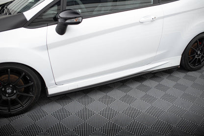 Seitenschweller Ansatz (Paar) V.4 passend für Ford Fiesta ST / ST-Line Mk7 schwarz Hochglanz
