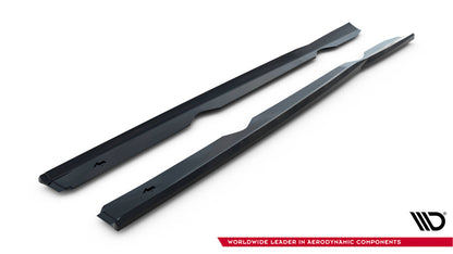 Seitenschweller Ansatz (Paar) V.4 passend für Ford Fiesta ST / ST-Line Mk7 schwarz Hochglanz