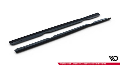 Seitenschweller Ansatz (Paar) V.4 passend für Ford Fiesta ST / ST-Line Mk7 schwarz Hochglanz