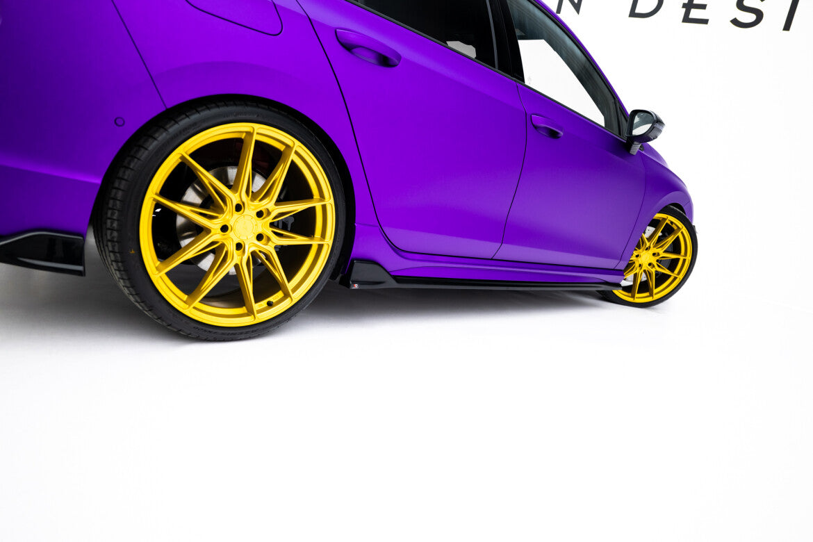 Seitenschweller Ansatz (Paar) V.4 passend für VW Golf R Hatchback Mk8 / Mk8 FL schwarz Hochglanz