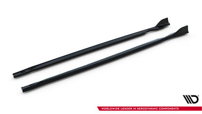 Seitenschweller Ansatz (Paar) V.4 passend für VW Golf R Hatchback Mk8 / Mk8 FL schwarz Hochglanz