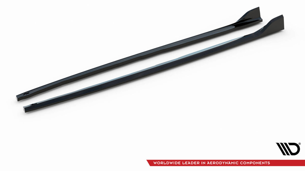 Seitenschweller Ansatz (Paar) V.5 passend für BMW 1er M-Paket/ M135i / 128ti F40 schwarz Hochglanz