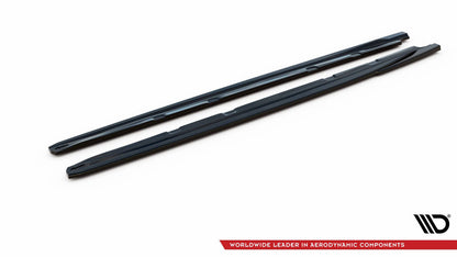 Seitenschweller Ansatz (Paar) V.5 passend für Seat Leon CUPRA / FR Mk3 / Mk3 FL schwarz Hochglanz