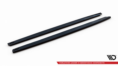 Seitenschweller Ansatz (Paar) V.5 passend für Seat Leon CUPRA / FR / Standard Mk3 / Mk3 FL schwarz Hochglanz