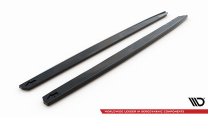 Seitenschweller Ansatz (Paar) V.5 passend für Seat Leon CUPRA / FR / Standard Mk3 / Mk3 FL schwarz Hochglanz