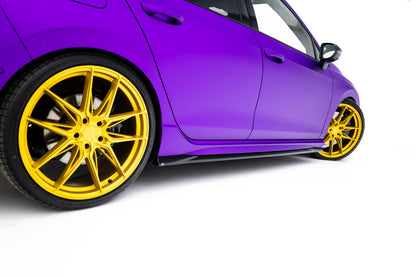 Seitenschweller Ansatz (Paar) V.5 passend für VW Golf R Hatchback Mk8 / Mk8 FL schwarz Hochglanz