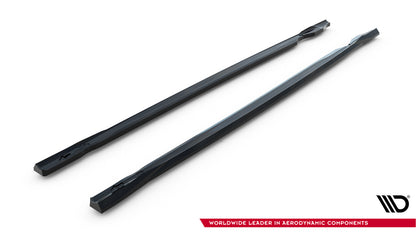 Seitenschweller Ansatz (Paar) V.5 passend für VW Golf R Hatchback Mk8 / Mk8 FL schwarz Hochglanz