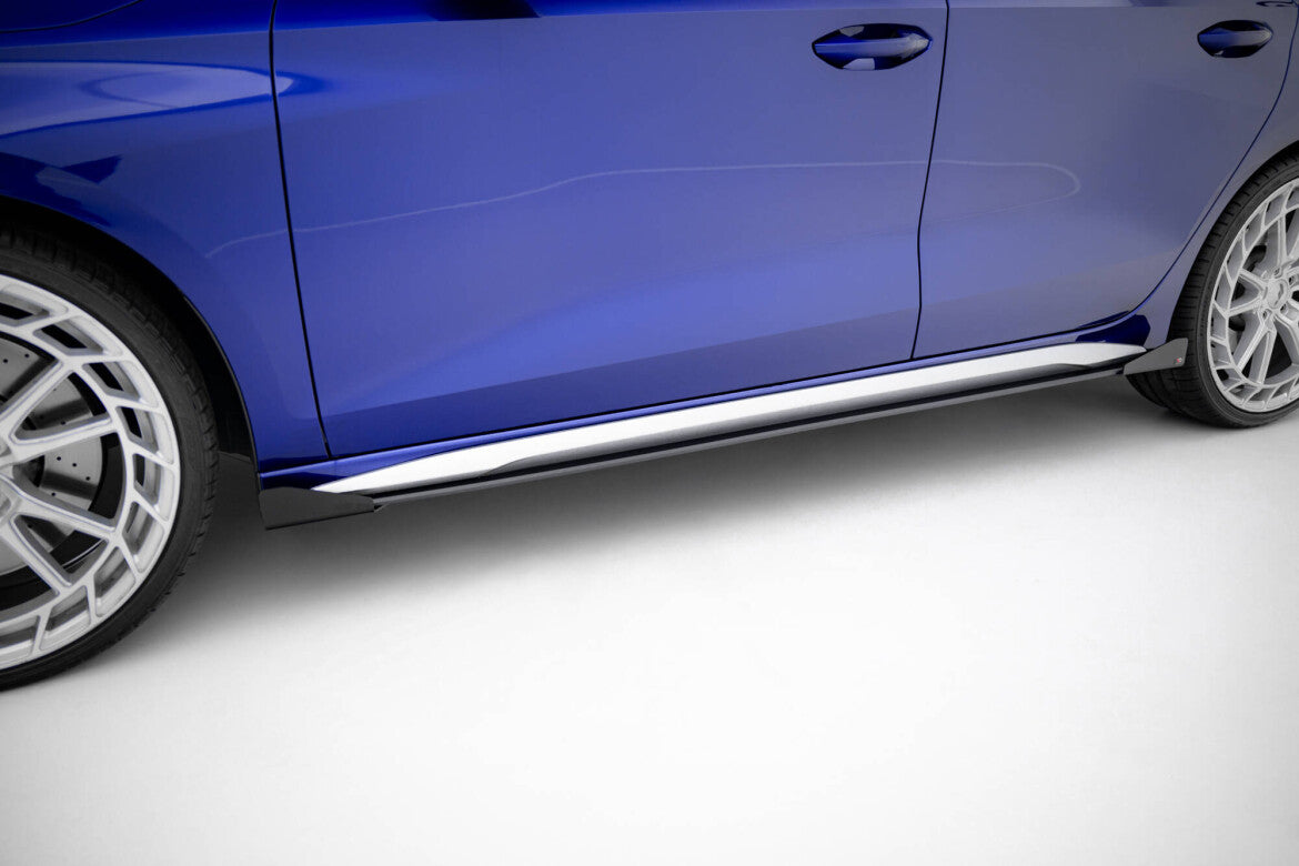 Seitenschweller Flaps passend für Audi A3 S-Line Limousine / S3 Limousine 8Y FL schwarz Hochglanz
