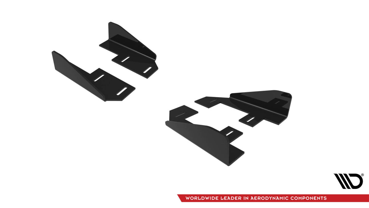 Seitenschweller Flaps passend für Audi A3 S-Line Limousine / S3 Limousine 8Y FL schwarz Hochglanz