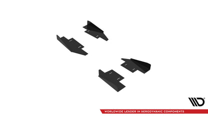 Seitenschweller Flaps passend für Audi A5 / A5 S-Line / S5 Coupe / Cabrio 8T / 8T FL schwarz Hochglanz