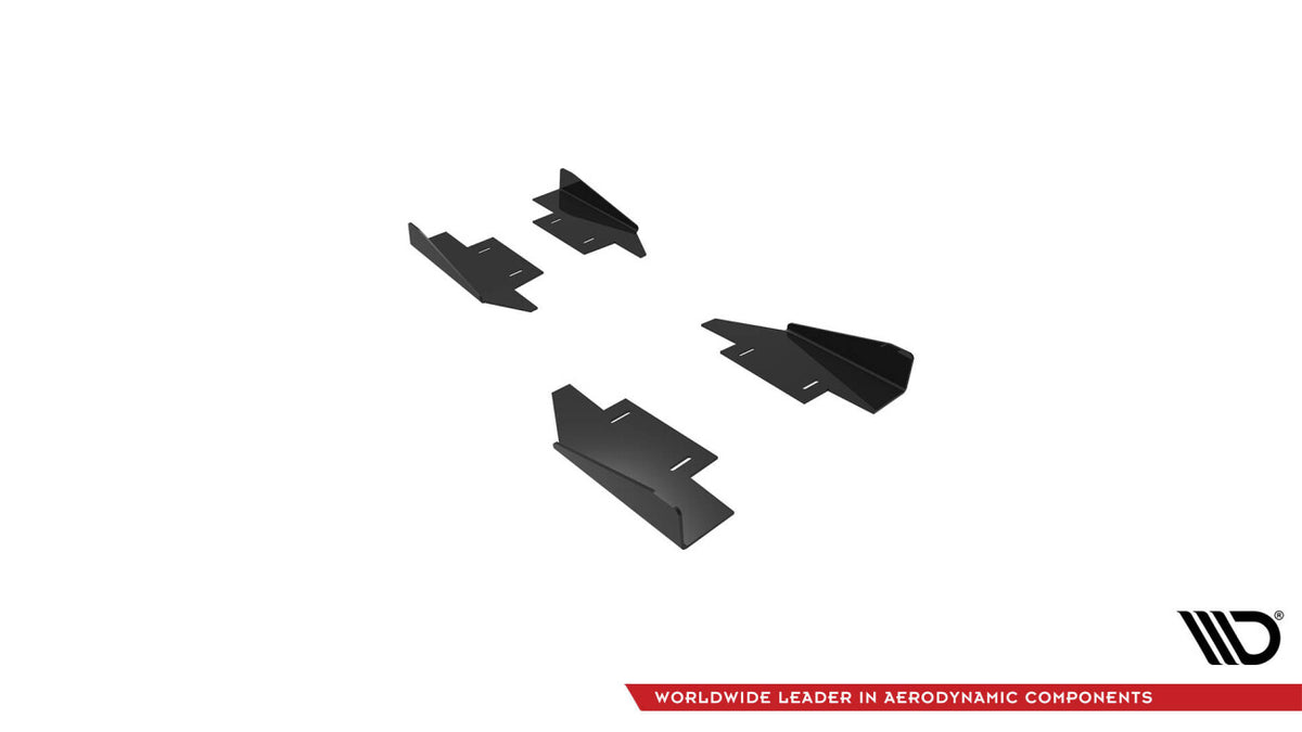 Seitenschweller Flaps passend für Audi A5 / A5 S-Line / S5 Coupe / Cabrio 8T / 8T FL schwarz Hochglanz