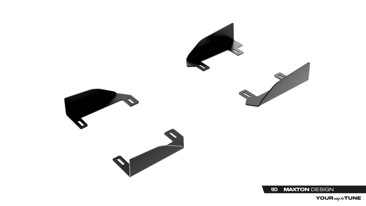 Seitenschweller Flaps passend für Audi A5 S-Line / S5 Limousine / Avant B10 schwarz Hochglanz