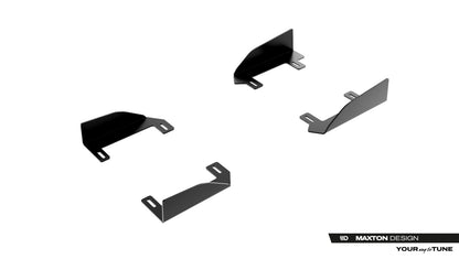 Seitenschweller Flaps passend für Audi A5 S-Line / S5 Limousine / Avant B10 schwarz Hochglanz