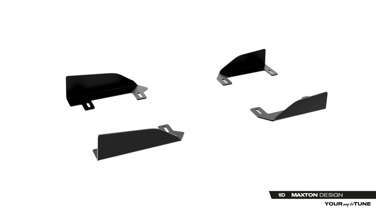 Seitenschweller Flaps passend für Audi A5 S-Line / S5 Limousine / Avant B10 schwarz Hochglanz